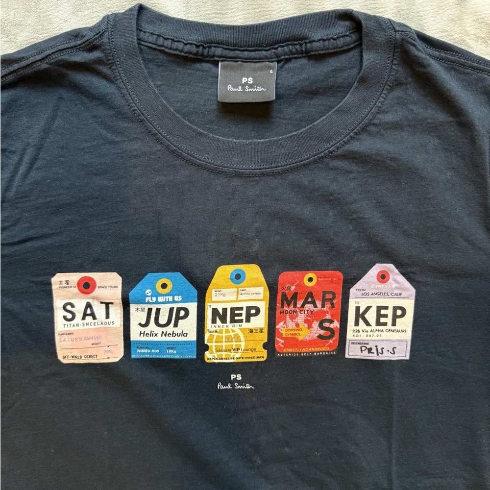 Paul Smith Men's Black Graphic Tee